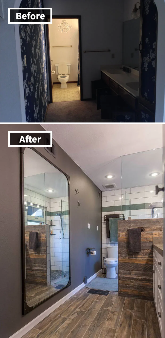 Before and after transformation slide 13, shown as published in the source gallery