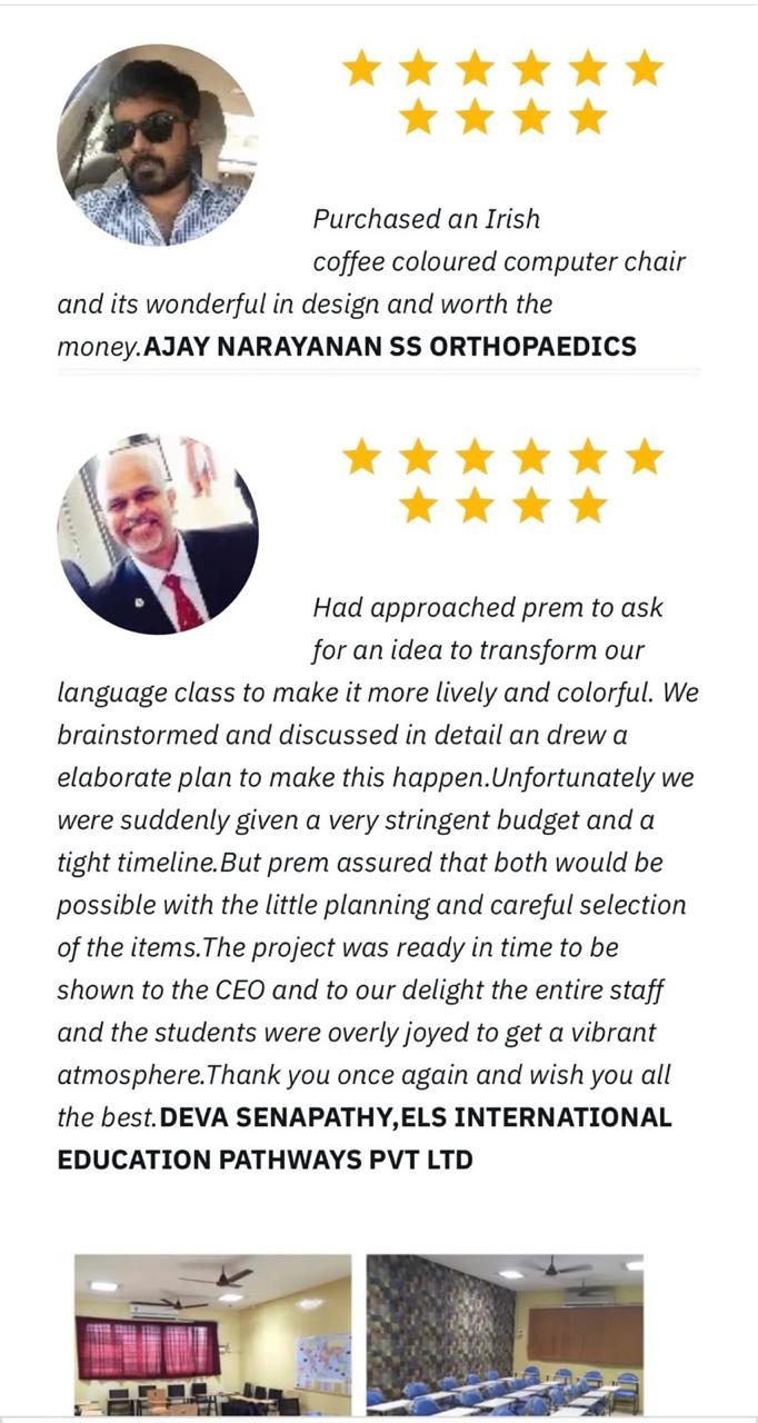 Ajay Narayanan and Deva Senapathy paired client feedback artwork, shown in full