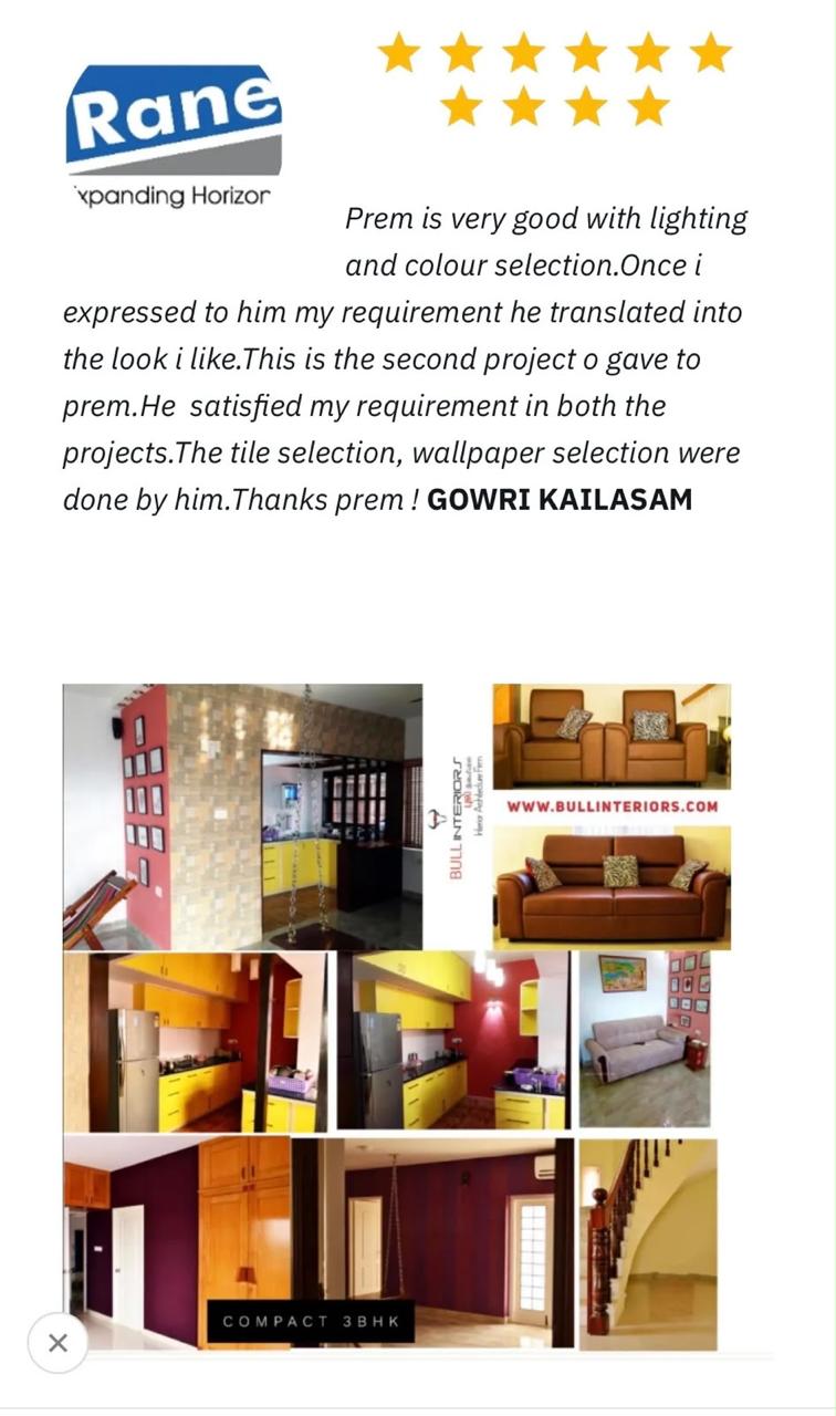Gowri Kailasam, Rane Compact 3BHK client feedback artwork, shown in full